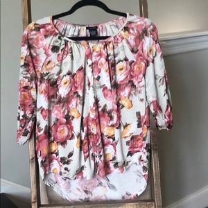 floral half sleeve shirt